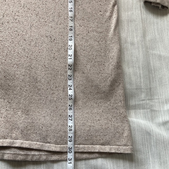 J Jill Silk Blend Heather Beige Cowl Neck Long Sleeve Sweater Size M - Picture 5 of 7